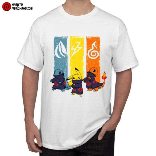 Pikachu Akatsuki Shirt - Naruto merchandise clothing NRC 0809