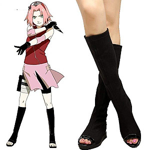 Sakura Cosplay Shoes - Naruto merchandise clothing NRC 0809