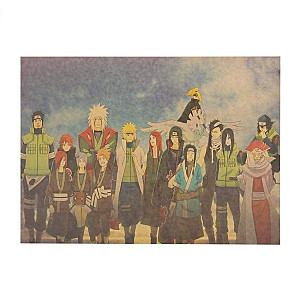 Naruto Dead Characters Poster - Naruto merchandise clothing NRC 0809