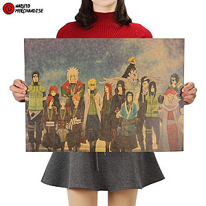 Naruto Dead Characters Poster - Naruto merchandise clothing NRC 0809
