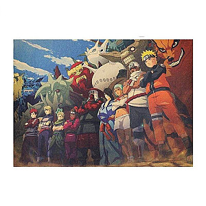 All Tailed Beasts and Jinchuriki Poster - Naruto merchandise clothing NRC 0809