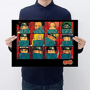 Naruto All Characters Poster - Naruto merchandise clothing NRC 0809