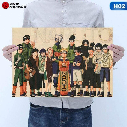 Naruto First Generation Poster - Naruto merchandise clothing NRC 0809