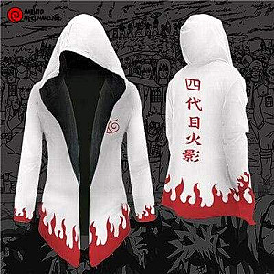 Hokage Cloak Hoodie - Naruto merchandise clothing NRC 0809